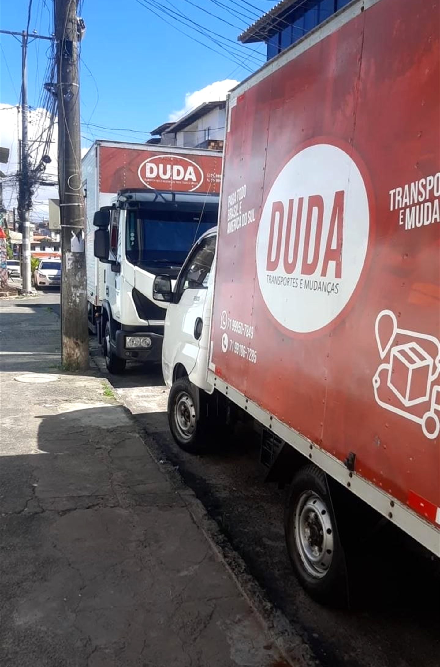 Caminhões da Duda Mudanças em operação de mudança em Salvador